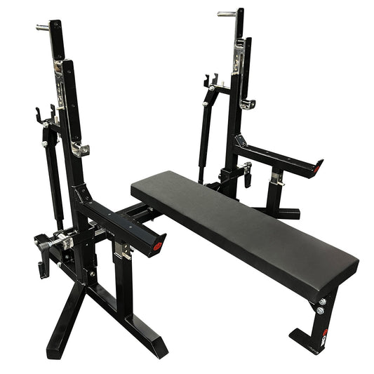【予約販売】【15ロット目】【16ロット目】ONI 鬼 コンボラック IPF公認 ベンチプレス スクワット ジャッキ高さ調節簡単 1インチ刻み 高重量 滑りにくいクッションシート