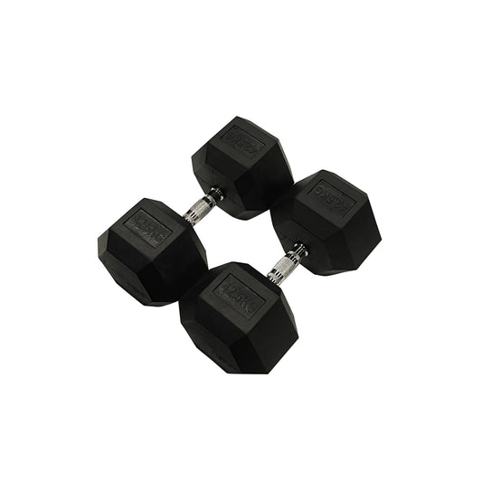 【単品販売】【長期在庫品】ヘックスラバーダンベル 固定式 52.5kg 55kg 57.5kg 60kg 65kg 70kg 80kg 90kg 100kg 各2個1組